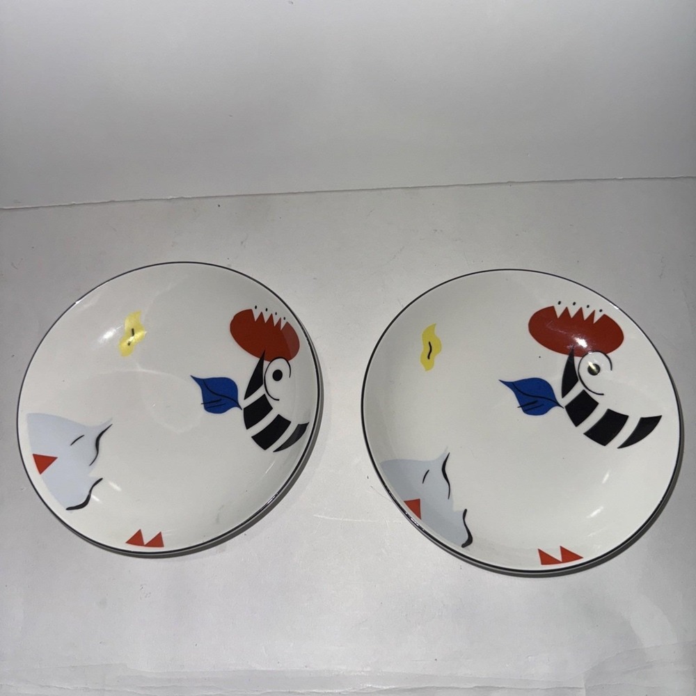 Villeroy Boch Set Of 2 Animal Park Dessert Plates R. Benedikt 6.2" France